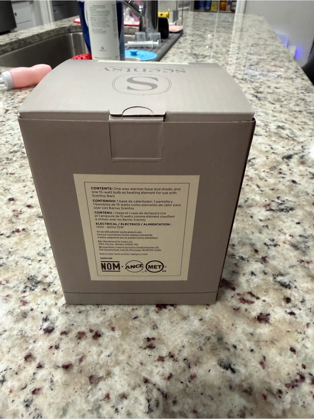 Scentsy Our House Mini Warmer in Taupe Gray Finish - Picture 3 of 3